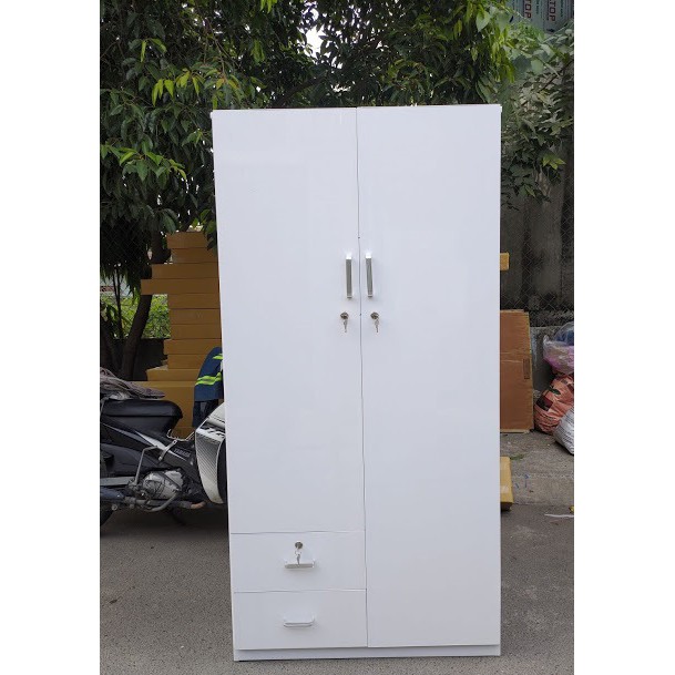 Tủ Nhựa Đài Loan 2 Cánh Màu Trắng N148