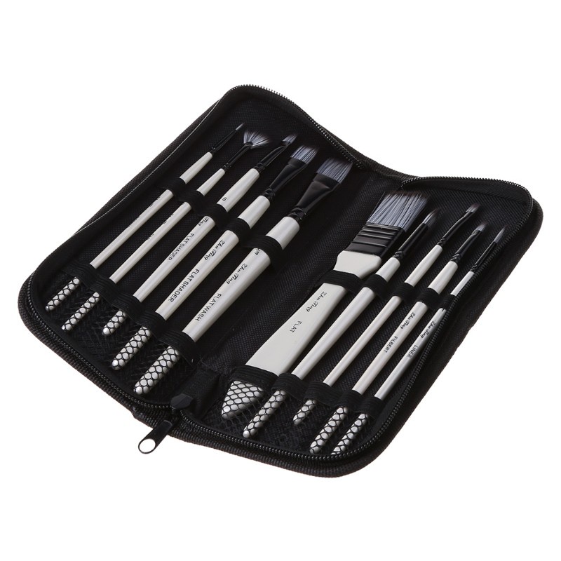 Set 10 Cọ Vẽ Tranh Sơn Dầu Chuyên Nghiệp