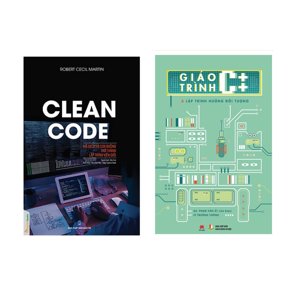 Sách Combo 2c:Giáo Trình C++ Và Lập Trình Hướng Đối Tượng hh+Clean Code - Mã Sạch Và Con Đường Trở Thành Lập Trình Viên