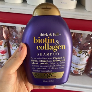 Dầu Gội + xả OGX Thick and Full Biotin and Collagen 1 chai 385ml từ Mỹ