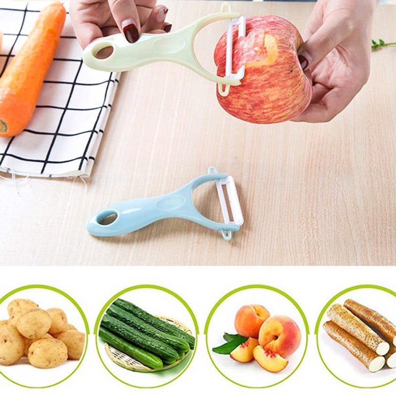 Dụng Cụ Gọt Vỏ Trái Cây, Rau Củ  Lưỡi Sứ Sắt Bén An Toàn - MTDDT