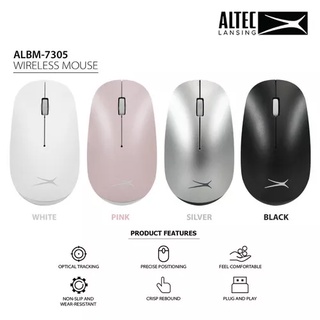 Chuôt máy tính dành pc và laptop albm 7305 không dây altec lansing