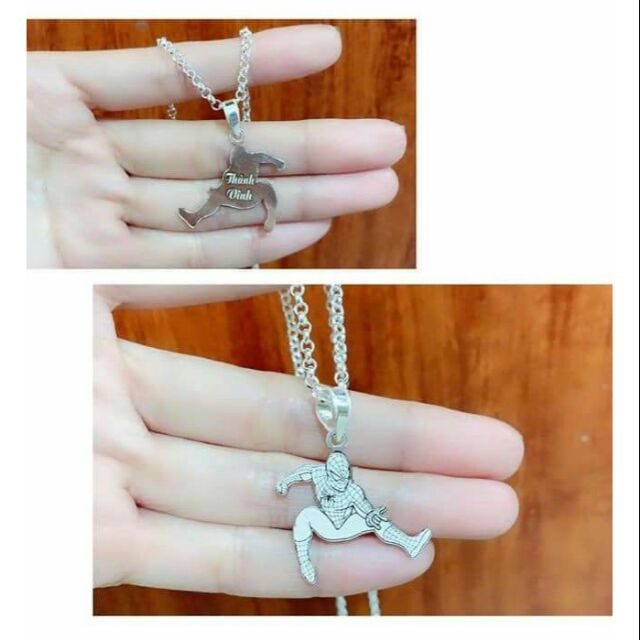Dây chuyền bạc Siêu Nhân Nhện