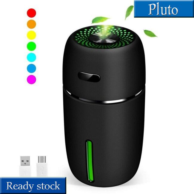 (Hàng Mới Về) Máy Khuếch Tán Tinh Dầu Làm Ẩm Không Khí Mini Có Đèn Led