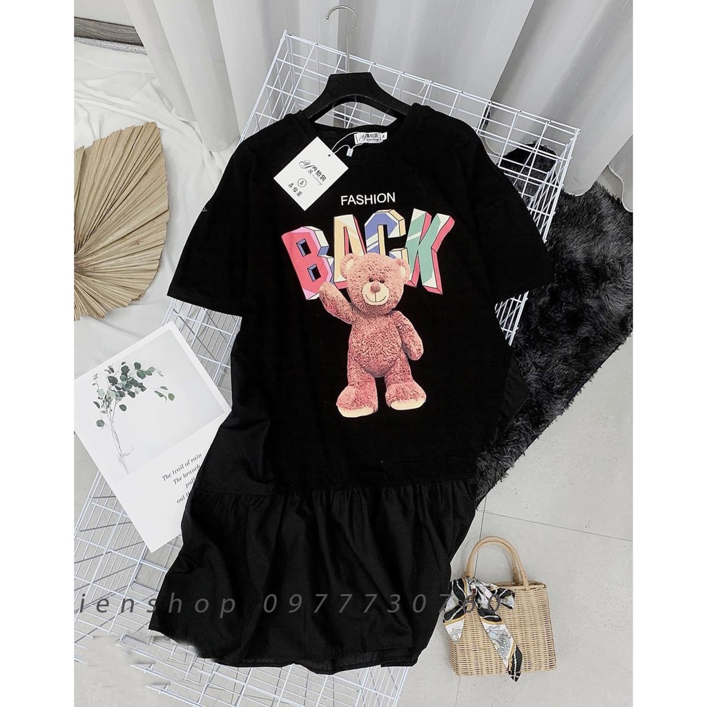 [ảnh thật] váy xuông đuôi cá hình gấu 2 màu | BigBuy360 - bigbuy360.vn