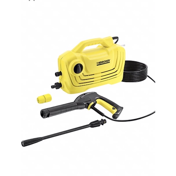 Combo Máy phun rửa áp lực cao Karcher K 2 Classic và Bộ đầu chà, bình xịt