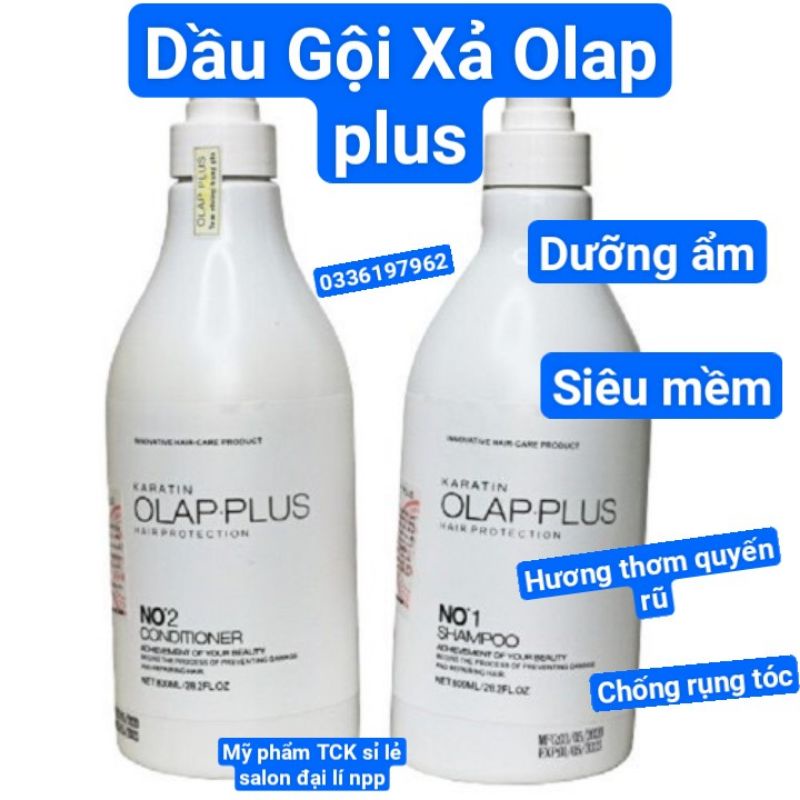 DẦU GỘI XẢ HƯƠNG THƠM NƯỚC HOA PHỤC HỒI TÓC O L A P 800MLX2