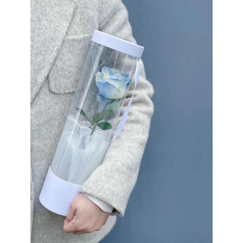 Hộp Đựng Hoa Hồng Bằng Nhựa PVC Trong Suốt Dùng Làm Quà Tặng
