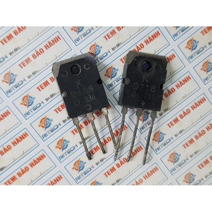 Combo 3 Cặp Transistor D718 Và B688 120V/8A/80W TO-3P(I) TM