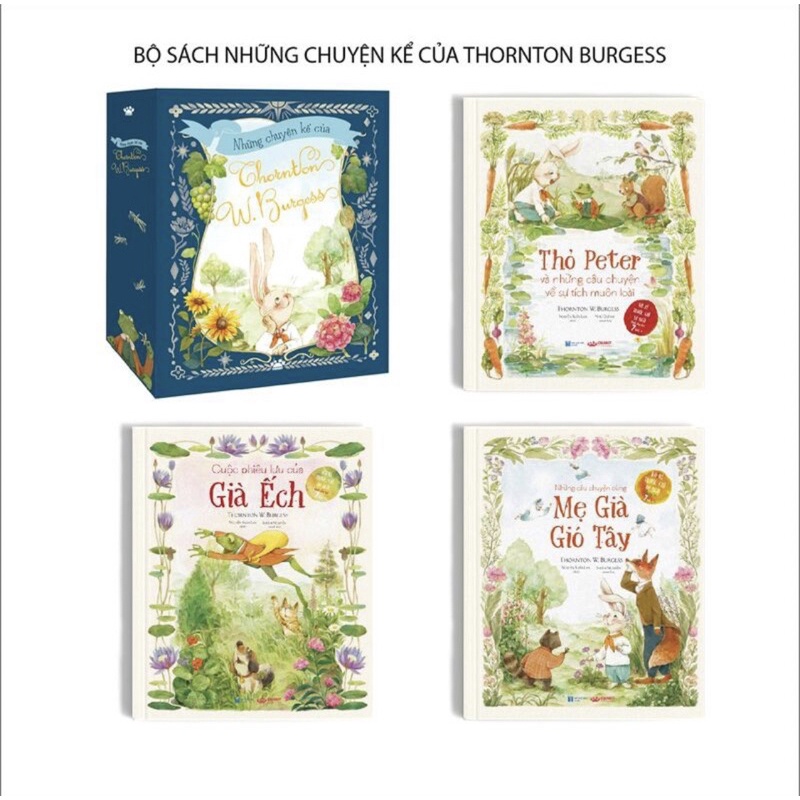 Sách - Những chuyện kể của Thorton Burgess - Thornton W. Burgess- boxet 3 cuốn- Bình Book