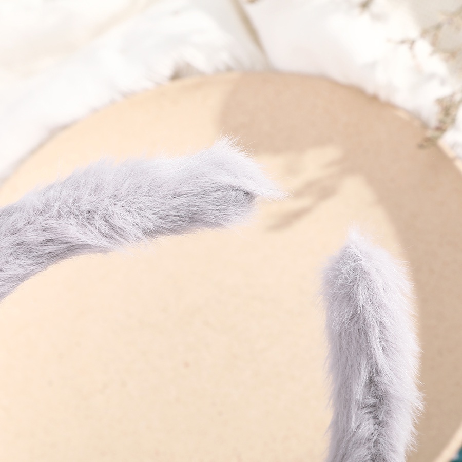 Cài tóc phối lông nhung mềm phong cách Hàn Quốc ngọt ngào đa năng cho nữ