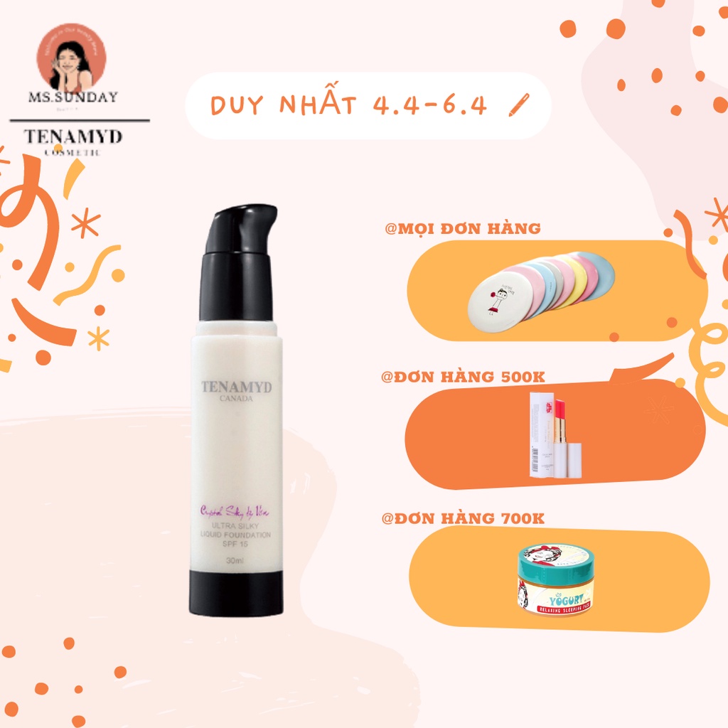 Kem nền siêu mịn SPF 15 Tenamyd - ULTRA SILKY LIQUID FOUNDATION SPF15