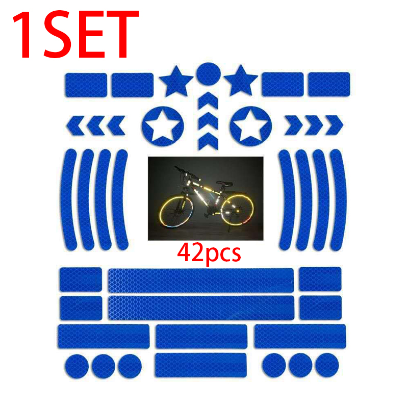 Nhãn phản quang ô tô Phổ biến cho Xe máy tự động 42 cái Phụ kiện cảnh báo ô tô