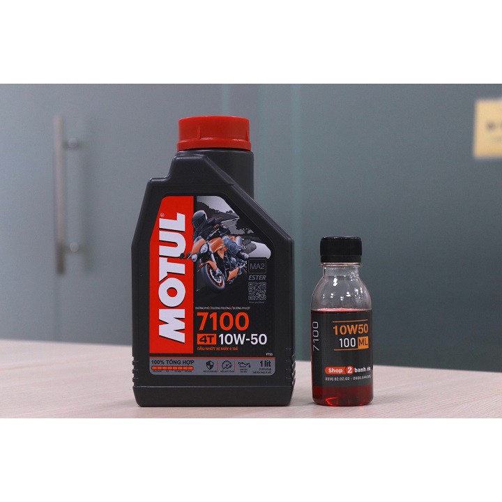 Dầu Nhớt Motul 4T 7100 10W50 100% Tổng Hợp chính hãng