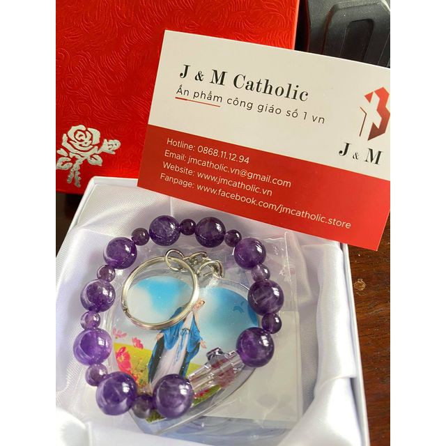 Chuỗi Mân Côi màu tím - Nam hay Nữ đeo đều đẹp