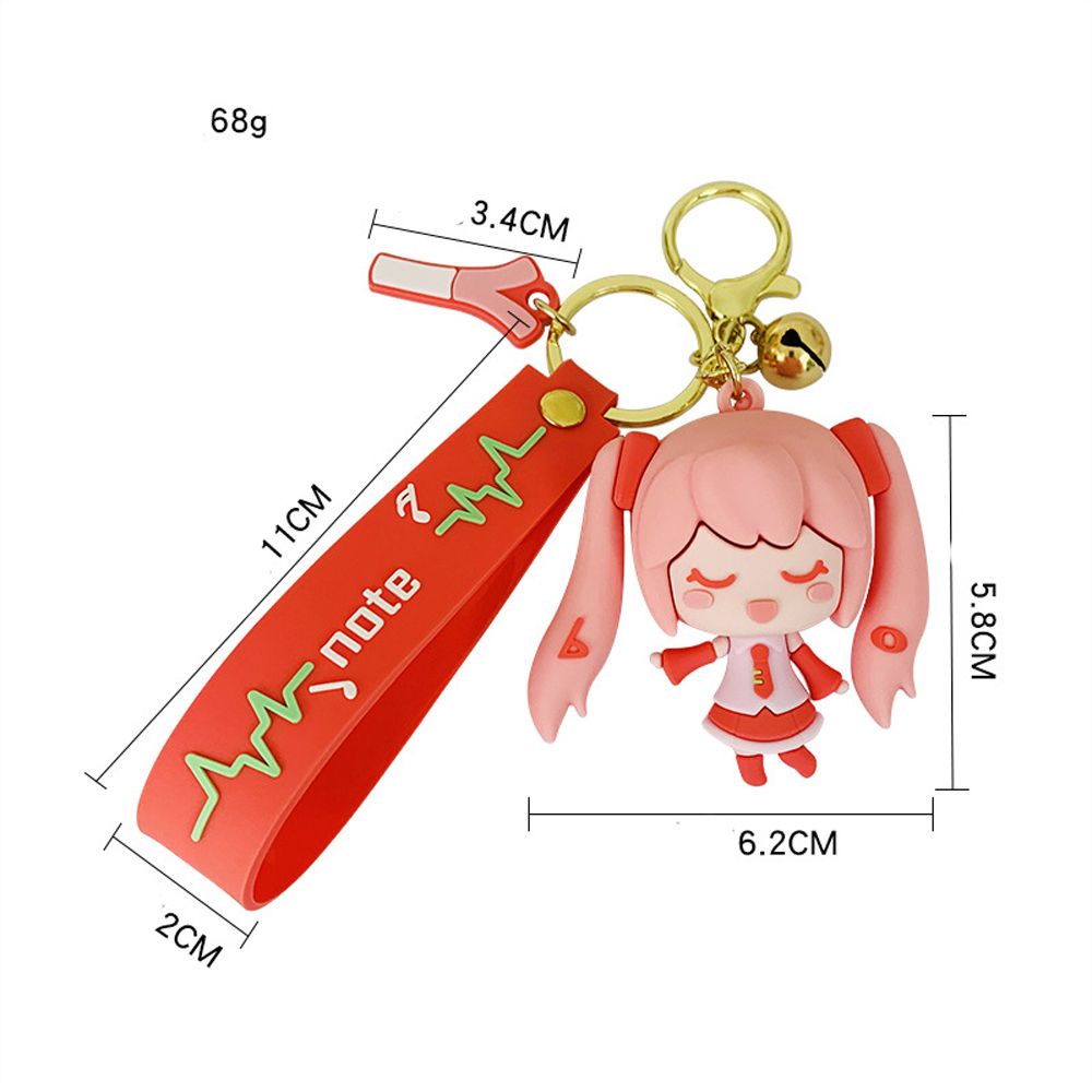 Móc khóa gắn búp bê hình Hatsune Miku dễ thương