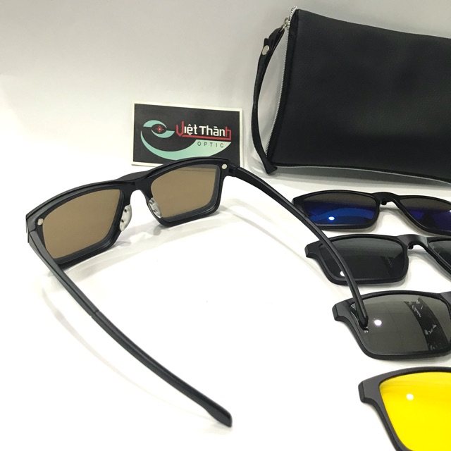 Gọng kính cận 5 màu thay đổi phom vuông cong ôm mặt | BigBuy360 - bigbuy360.vn