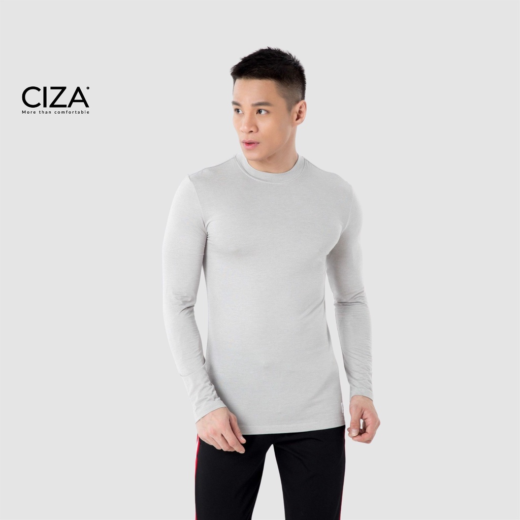 Áo giữ nhiệt nam CIZA cao cấp thể thao vải heattech cổ tròn giữ ấm công nghệ Nhật Bản size S M L XL ATNS17