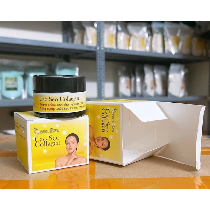 Cao sẹo collagen Queen Eva hũ 30gr - thổi bay các loại sẹo