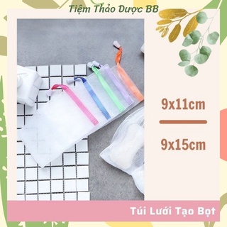 Túi Lưới Tạo Bọt Xà Bông ⚡ Freeship ⚡ Túi Tạo Bọt Nhanh Xà Phòng Nhỏ Gọn, Tiện Lợi 9x11 và 9x15CM - tiemthaoduocbb