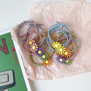 Dây Cột Tóc Hoa Cúc Set Say Happy