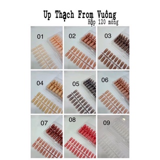 móng úp thạch nhọn- vuông- thang móng dẻo , ôm phom
