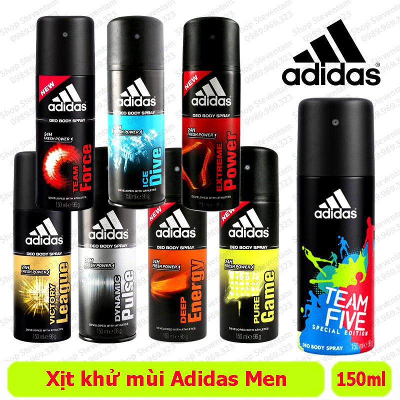 Xịt khử mùi Adidas 150ml (EU)