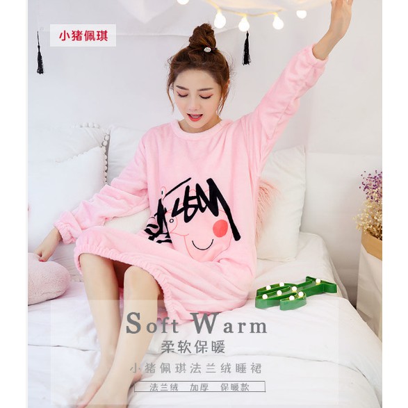 Bộ Đồ Ngủ Vải Flannel Cỡ Lớn Thời Trang Mùa Đông Cho Nam 950