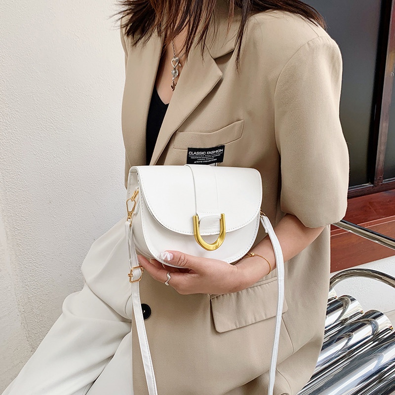 Túi xách nữ đeo chéo, kẹp nách, đeo vai hộp tròn xinh xắn Hàn Quốc, Hà túi HT38