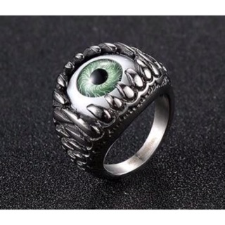 Nhẫn mắt Quỷ thép không gỉ size 10