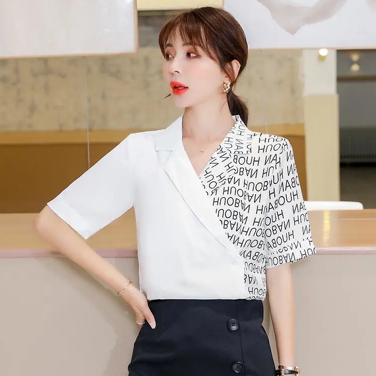 Áo Sơ Mi Ngắn Tay Thời Trang Mùa Hè Phong Cách Hàn Quốc 2022 Dành Cho Nữ