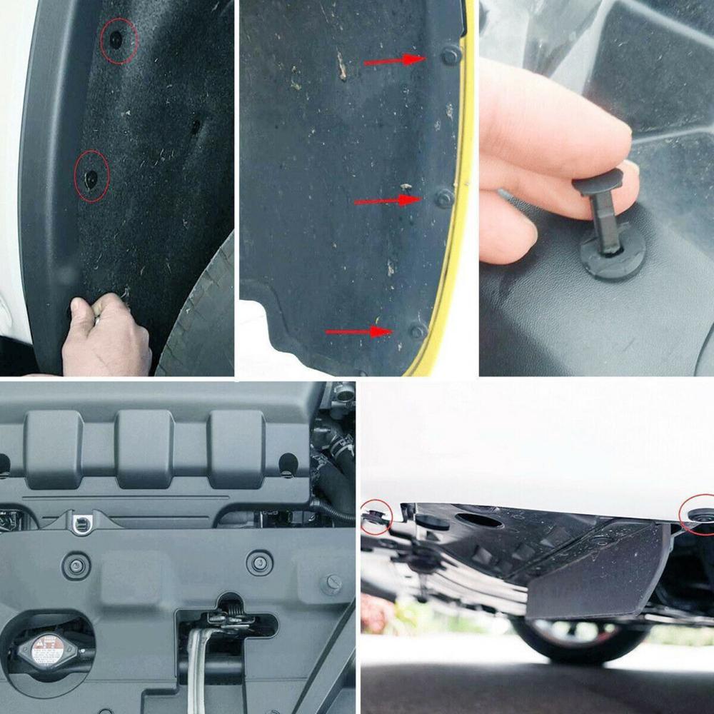 FENDER Set 100 Đinh Tán Nhựa Phụ Tùng Cao Cấp Cho Xe Ô Tô