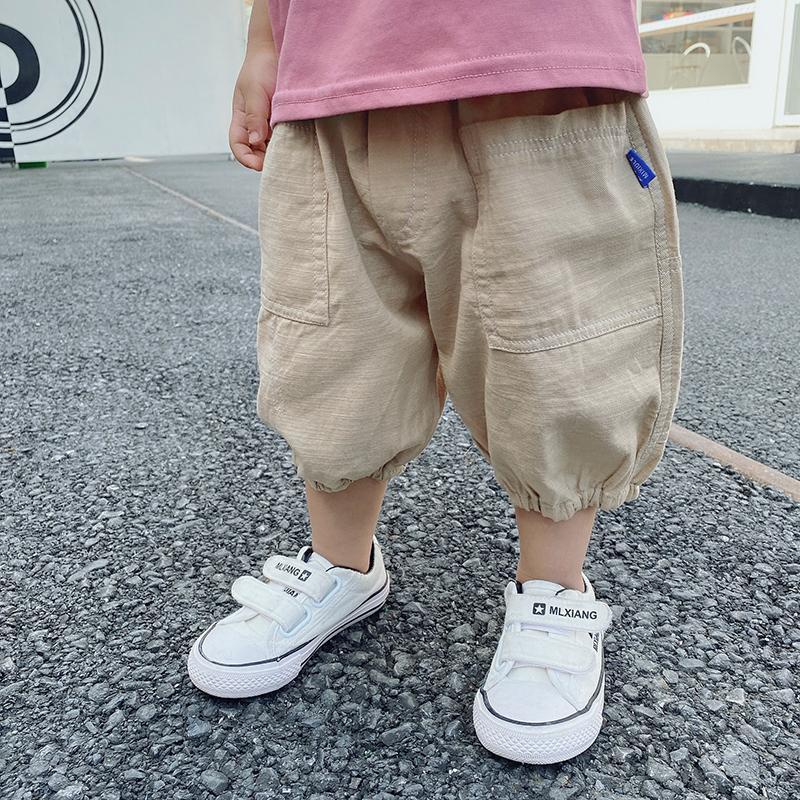 [Babycat Hàng Có Sẵn Quần Lửng Cotton Mỏng Dáng Rộng Phong Cách Nhật Bản Hàn Quốc Thời Trang Mùa Hè Kiểu Mới Dành Cho Bé Trai 2022