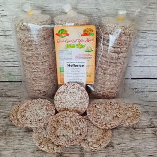 Bánh gạp lức Yến Mạch Hellorice chính hãng - gói 500g - thực dưỡng hữu cơ thảo dược, không đường cho người ăn kiêng