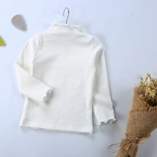 ÁO THUN COTTON CỔ CAO CHO BÉ