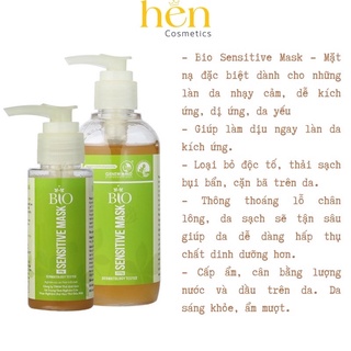 Bio Sensitive Mask – Mặt nạ thải độc tố cho da nhạy cảm