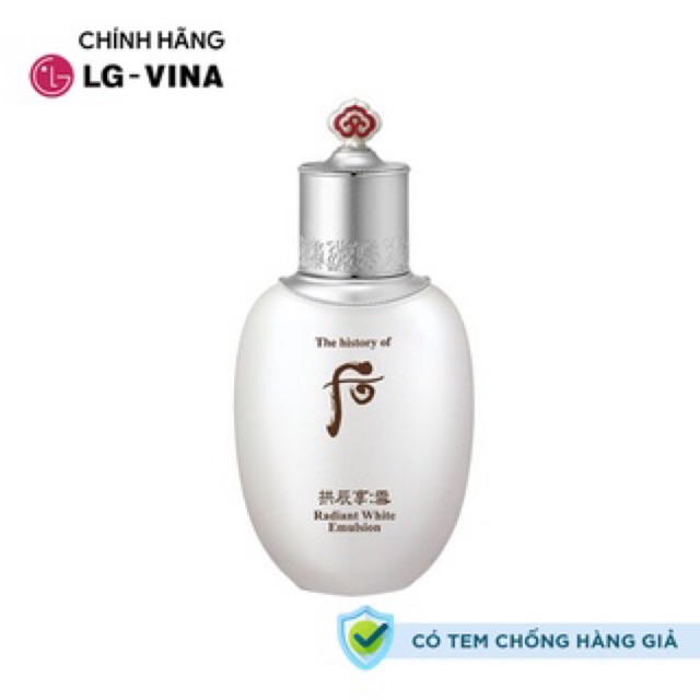 Sữa dưỡng trắng da Whoo Gong Jin Hyang Seol Radiant White Emulsion (110ml)