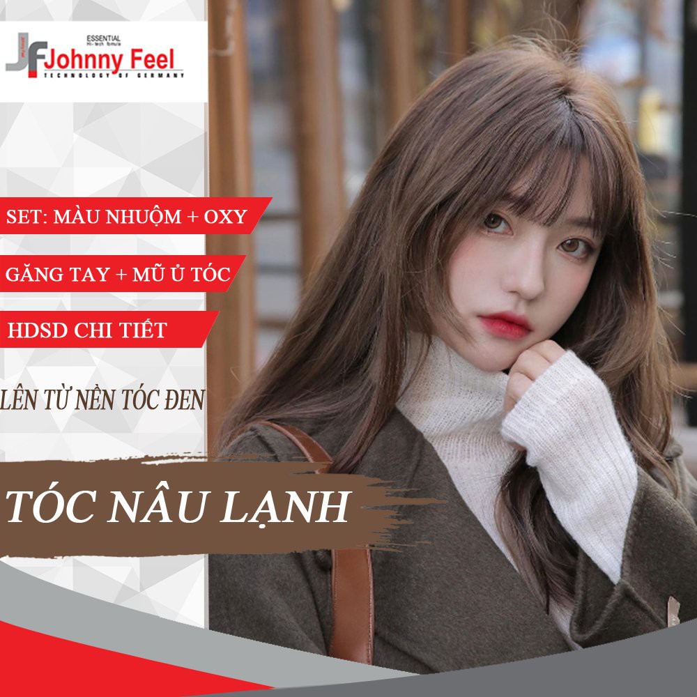 Thuốc nhuộm tóc màu NÂU LẠNH - Lên Từ Nền Đen - KHÔNG TẨY | BigBuy360 - bigbuy360.vn