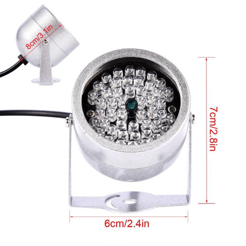 Đèn LED cảm biến chống nước 48 bóng hỗ trợ chế độ nhìn đêm cho camera an ninh