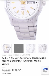 Đồng hồ nam Seiko SNKP15J1