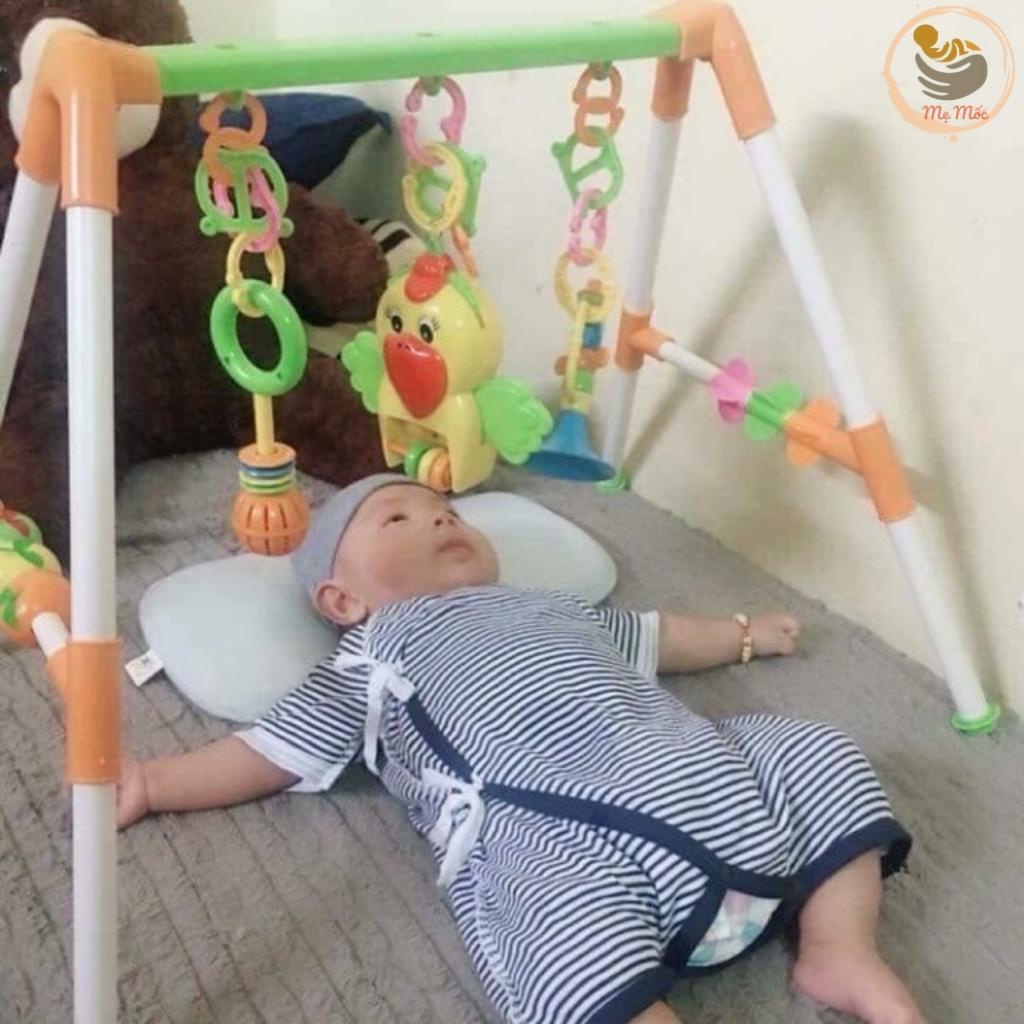 Kệ Chữ A Phát Nhạc Hình Con Vẹt Cao Cấp Cho Bé Sơ Sinh Nằm Chơi, Đồ Chơi Thông Minh Shop Mẹ Mốc