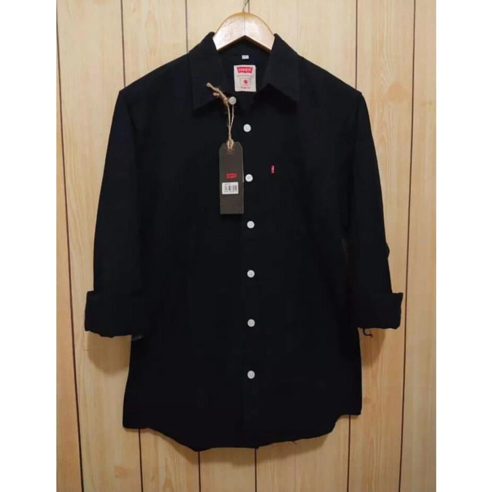 LEVIS Mới Nhất Áo Sơ Mi Dài Tay Màu Trơn Nhập Khẩu Cho Nam !