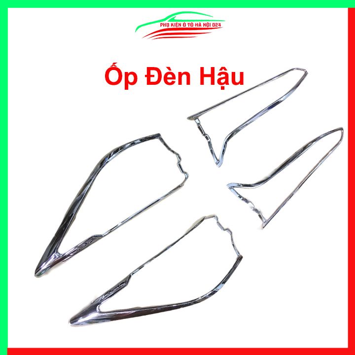 Ốp viền đèn pha hậu mạ crom Fortuner 2021-2022 chống trầy trang trí bảo vệ xe