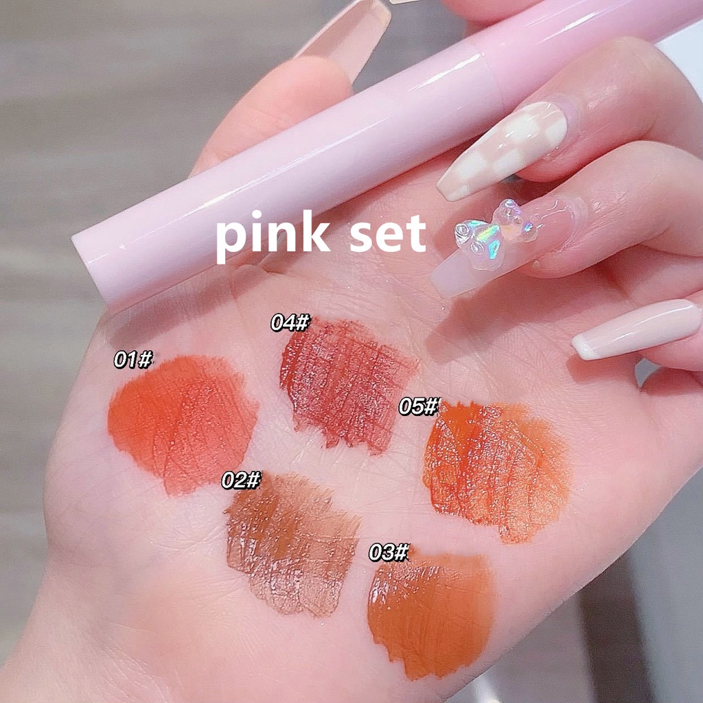 Set 5 Son Kem Lì VONGEE Lâu Trôi Mềm Mịn Như Nhung