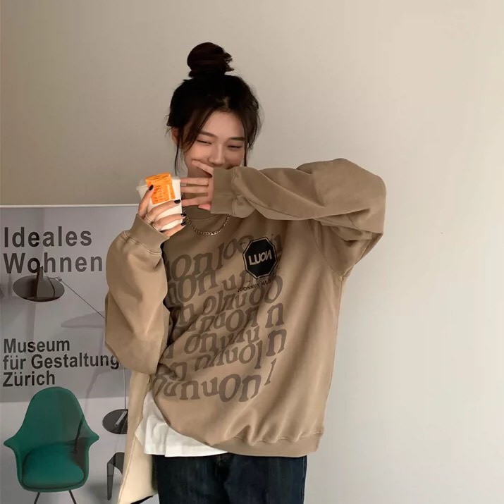 Áo sweater nỉ nữ hàng quốc form rộng đẹp giá rẻ cute ấm áp G078 | BigBuy360 - bigbuy360.vn