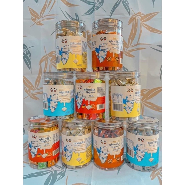 Lọ 288g Kẹo Sữa Chua Ông Già Đài Loan