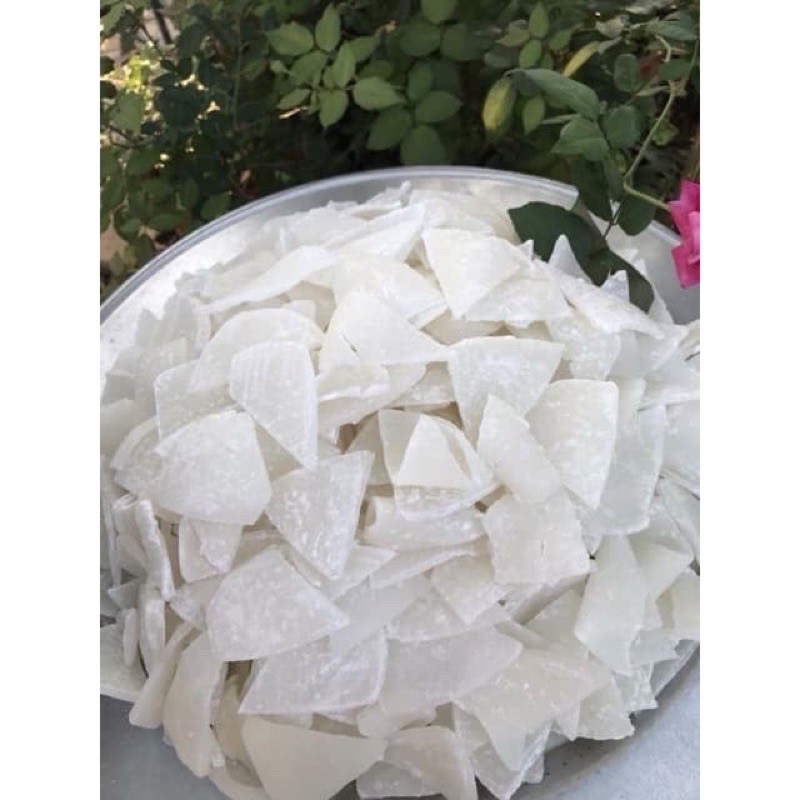 1Kg mứt dừa non sợi đũa màu trắng mềm ngon chuẩn Bến Tre