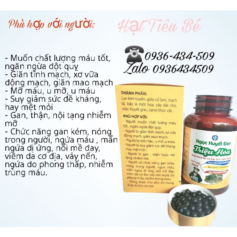 Ngọc huyết đan Triệu Hoà