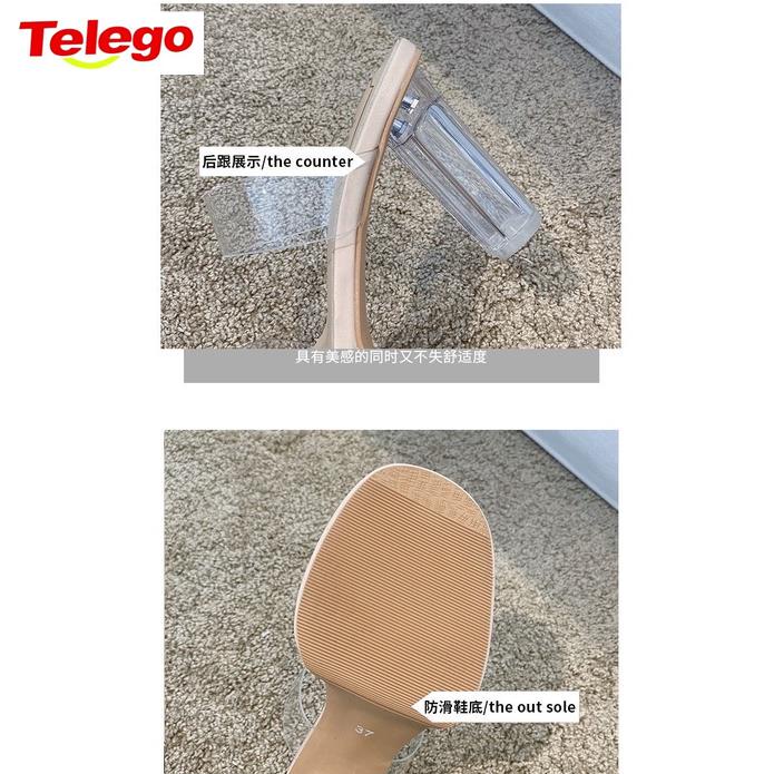 Dép Cao Gót Quai Trong Suốt Thời Trang Dành Cho Nữ 2022