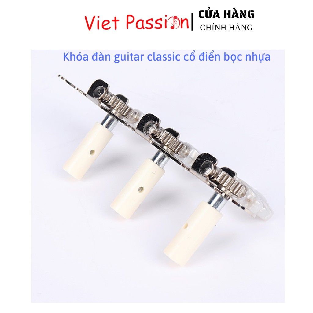 Bộ khóa đàn guitar acoustic đàn cổ điển dây nylon có liền 2 vế kèm ốc vít thay thế Viet Passion